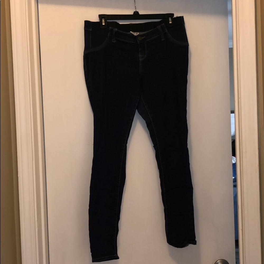 Dark denim skinny jeans